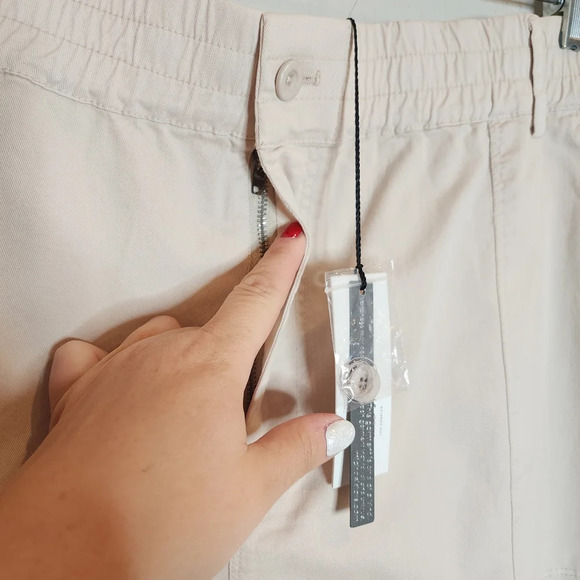 NWT Michael Stars Stretch Twill Beige Monroe Mini Skirt plus size 3X - Picture 7 of 16